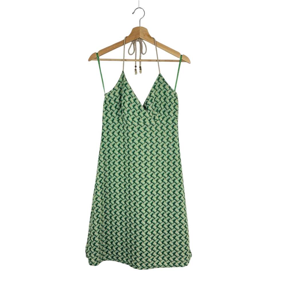 Y2K Loft Crochet Halter Dress